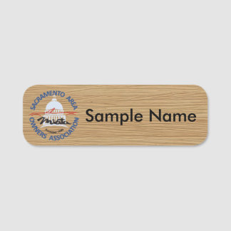 SAMOA Houten Logo Naambordje Naamplaatje