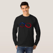 Samoa Infinity Samoan Flag Samoan Pride Samoan Roo T-shirt (Voorkant volledig)