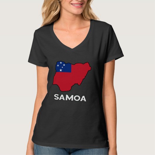 Samoa Kaart Samoaanse wortels Samoaanse trots Samo T-shirt (Voorkant)