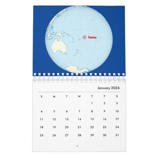 Samoa Kalender (Jan 2026)