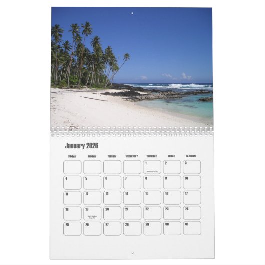 Samoa Kalender (Jan 2026)