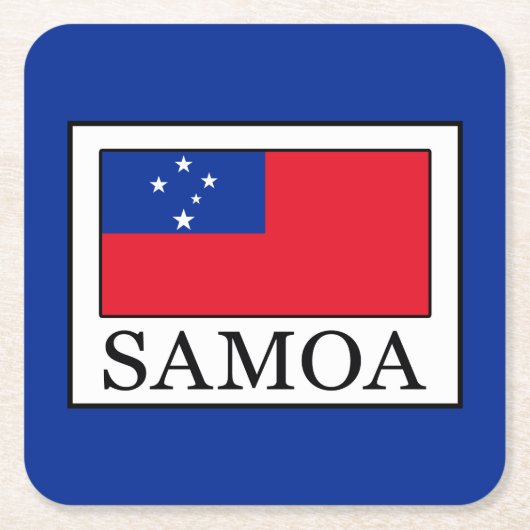 Samoa Kartonnen Onderzetters (Voorkant)