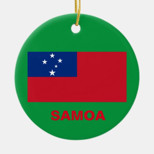 Samoa-kerstversiering Keramisch Ornament (Voorkant)