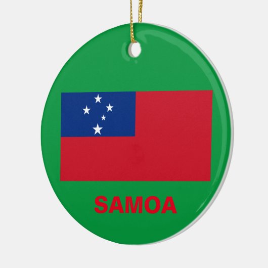 Samoa-kerstversiering Keramisch Ornament (Links)
