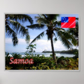 Samoa - Kustlijn - Panorama - Poster (Voorkant)
