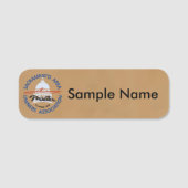 SAMOA Logo Naambadge (bruin) Naamplaatje (Voorkant)