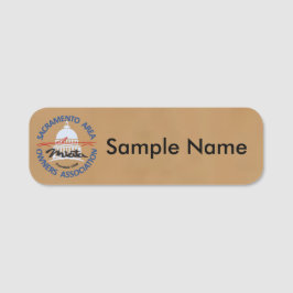 SAMOA Logo Naambadge (bruin) Naamplaatje