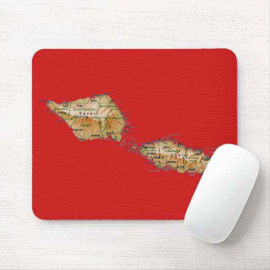 Samoa Map Mousepad Muismat (Met muis)