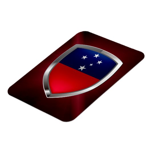 Samoa Metallic Emblem Magneet (Linkerzijde)