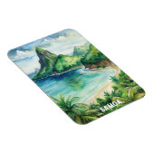 Samoa Nationaal Park Waterverf Schilderij Magneet (Rechterzijde)