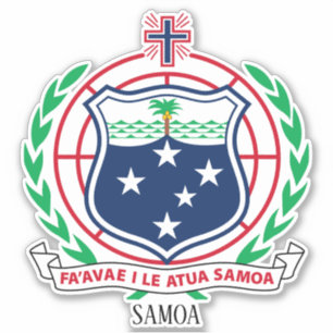 Samoa - nationaal wapenschild sticker