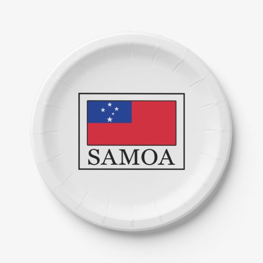 Samoa Papieren Bordje (Voorkant)