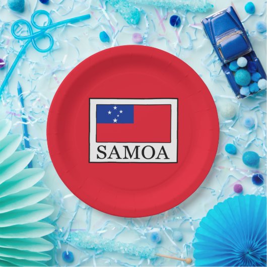 Samoa Papieren Bordje (Feest)