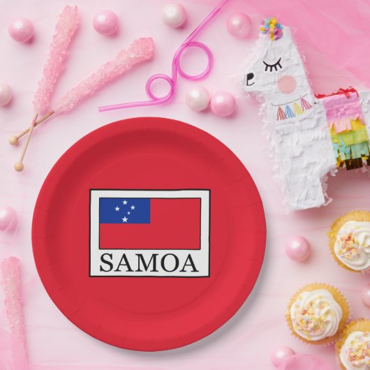 Samoa Papieren Bordje (Feest)