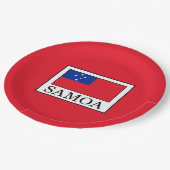 Samoa Papieren Bordje (Gekanteld)