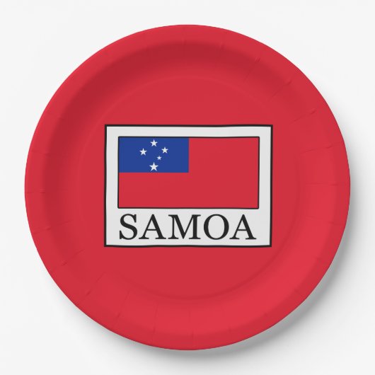 Samoa Papieren Bordje (Voorkant)