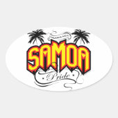 Samoa Pride Ovale Sticker (Voorkant)
