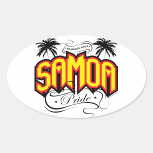 Samoa Pride Ovale Sticker
