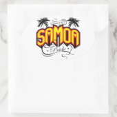 Samoa Pride Ovale Sticker (Tas)