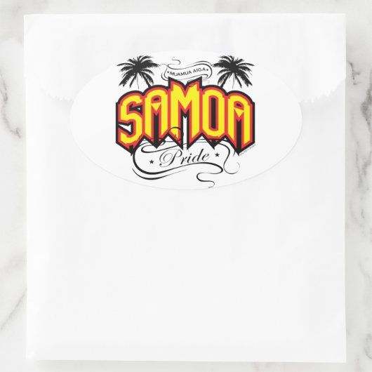 Samoa Pride Ovale Sticker (Tas)