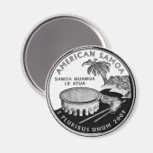 Samoa Quarter Koelkast Magnet (Voorkant / Achterkant)