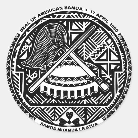 SAMOA RONDE STICKER (Voorkant)
