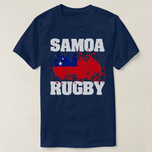 Samoa Rugby Samoan Flag Pride Mannen Vrouwen Gift  T-shirt (Design voorkant)