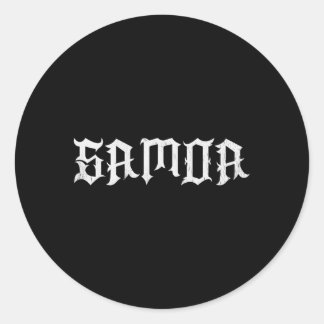 Samoa Samoaanse Pride Polynesisch Ronde Sticker