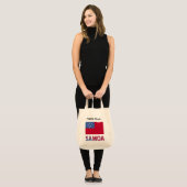 Samoa Samoaanse Vlag Zwart Personalisatie  Tote Bag (Voorkant (model))