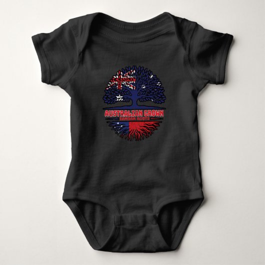Samoa Samoan Australian Australia Tree Roots Flag Romper (Voorkant)