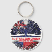 Samoa Samoan Australian Australia Tree Roots Flag Sleutelhanger (Achterkant)