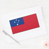 Samoa - Samoan Flag Rechthoekige Sticker (Envelop)