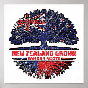 Samoa Samoan New Zealander Nieuw Zeeland - boomsta Poster