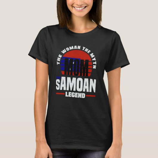 Samoa Samoan Samoa Flag Mothers Day T-shirt (Voorkant)