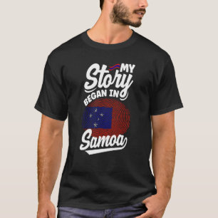 Samoa Samoan Samoa vlag Mijn land begon in Samoa T-shirt