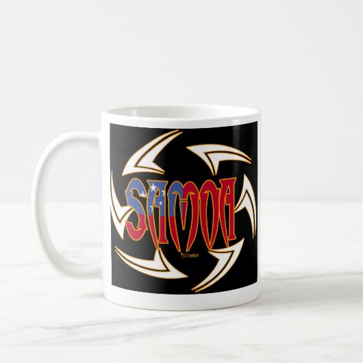 Samoa Tribal Black Koffiemok (Links)