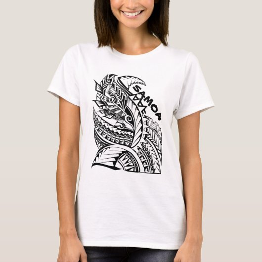 SAMOA Tribal Island Design T-shirt (Voorkant)