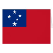 Samoa Vlag (Voorkant Horizontaal)