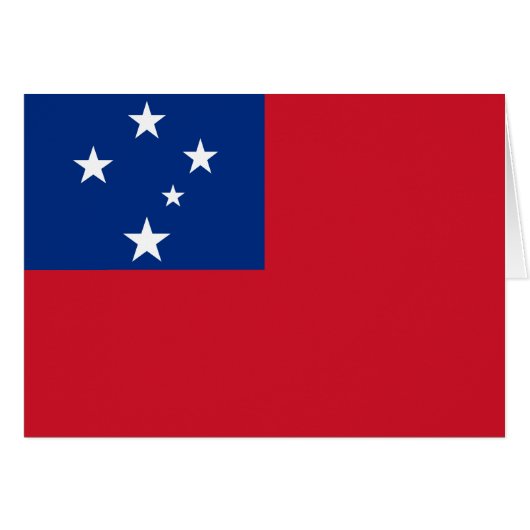 Samoa Vlag (Voorkant Horizontaal)