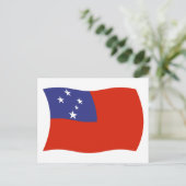 Samoa Vlag Ansichtkaart Briefkaart (Staand voorkant)
