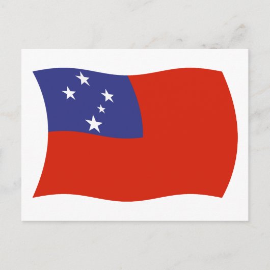Samoa Vlag Ansichtkaart Briefkaart (Voorkant)