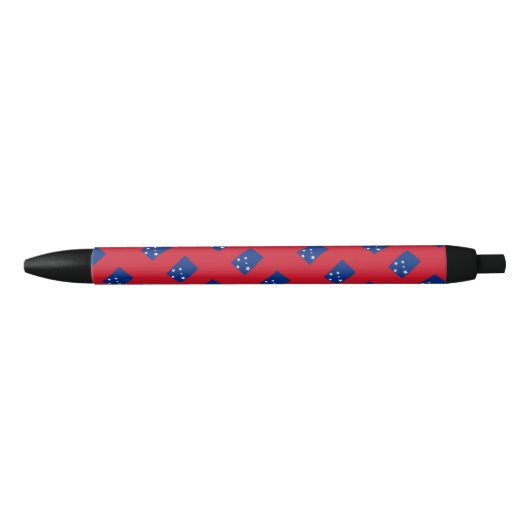 Samoa Vlag Balpen Zwarte Inkt Pen (Voorkant)