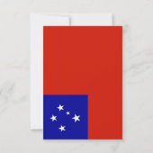 Samoa-vlag Bedankkaart (Achterkant)