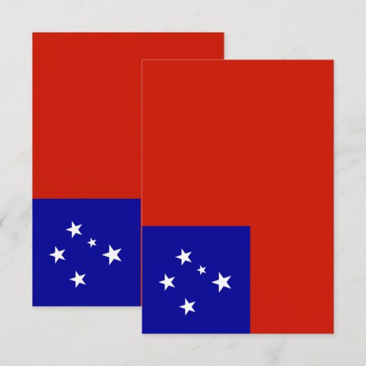Samoa-vlag Bedankkaart (Voorkant / Achterkant)