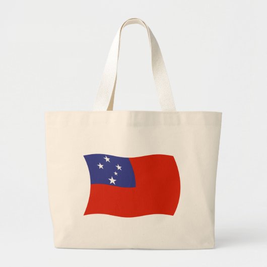 Samoa Vlag Boodschappentas Grote Tote Bag (Voorkant)