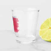 Samoa vlag borstelslag, nationale vlag shot glas (Rechts)