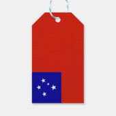 Samoa-vlag Cadeaulabel (Achterkant)