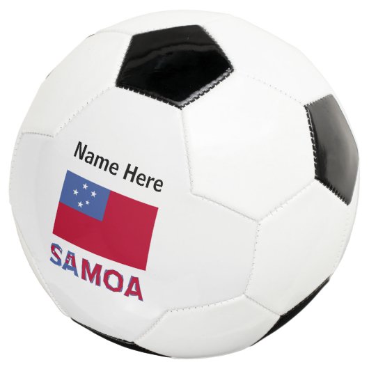 Samoa vlag gepersonaliseerd voetbal (Drie kwart)