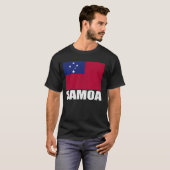 Samoa Vlag Grunge Souvenir Samoa T-shirt (Voorkant volledig)