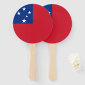 Samoa Vlag Handwaaier (Voorkant en achterkant)